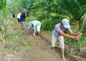 Jaga Kebersihan, Warga LDII Pasar Singkut Bersihkan Lingkungan